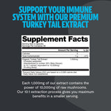 FreshCap Mushrooms Premium Organic Turkey Tail Supplement Capsules - 10:1 Fruiting Body Extract with 35% Beta-Glucans - 3rd-Party Tested - Supports Daily Immunity and Gut Resilience (60 Capsules)