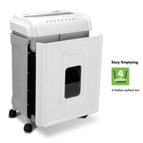 Aurora AU1262XA Anti-Jam 12-Sheet Crosscut Paper and CD/Credit Card Shredder, White