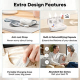 iBstone Nova Hearing Aids for Seniors Adults: Superior Sound Quality - Smart Noise Cancelling - No Feedback - 1.5Hrs Charging for 100Hrs Working - Come with Anti-Lost Lanyard - Over-the-Counter