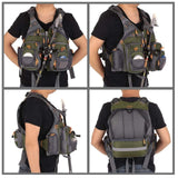 wdcfxy Strap Fishing Vest Adjustable for Men and Women, for Fly Bass Fishing and Outdoor Activities
