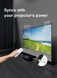 AWOL Aetherion Max 4K 3D UST Projector & 120" Motorized ALR Floor Rising Projector Screen
