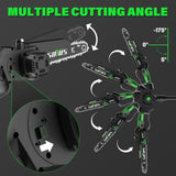 SOYUS 2-IN-1 Cordless Pole Saw & 8-Inch Mini Chainsaw for Tree Trimming, 21V Electric Pole Chainsaw with 2x 3.0Ah Batteries, Brushless Motor, Max Reach 15ft, Pole Saw for Thick Branch Cutting