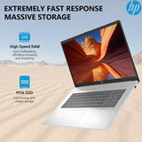 HP 17 Inch Laptop Computer, 17.3 IPS FHD Business Laptop PC, AMD Ryzen 5 (6-Cores), 32GB RAM 1TB SSD, Windows 11 Pro, 10-Key Number Pad, WiFi 6, HDMI, USB-C