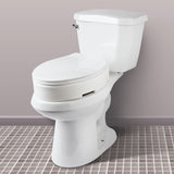 Raised Toilet Seat, Adds 3.5 Inches of Height to Toilet Carex