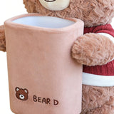 Car Trash Bin 2-in-1 Bear Organizer Cute Decor