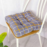 HXAZGSJY Chair Cushions for Dining Chairs Bohemian Soft Patio Chair Pads Indoor Office Home Kitchen Square Dining Chair Cushion Pillow CAI Grid 20"x20"x4"