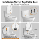 Toilet Safety Rails for Seniors, Super Heavy Duty Handicap Toilet Rails with Foldable Handles, Toilet Safety Frame Rails with Arms for Disabled Pregnant, Toilet Assistance for Elderly