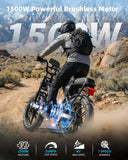OUXI V8 Electric Bike for Adults, 20" Electric Dirt Bike with NFC Unlock