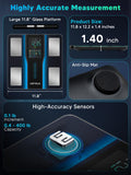 LOFTILLA Smart Scale for Body Weight, 8-Electrode Bluetooth Bathroom Scale with BMI Body Fat Muscle Mass, 50+ Full Body Composition Metrics, High Accurate Scales with 5.4" Large LED Display Black