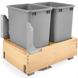 Rev-A-Shelf Double Pullout Trash Can w/Soft-Close Slides, 14.5" Min Opening