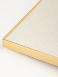 Fabric Bulletin Board 40x30 inches, Golden Aluminum Framed Wall Pin Board
