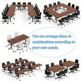 Conference Tables Set of 4, 5.2 Foot Folding Conference Room Table with Wheels