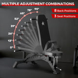 STACOO Weight Bench, Adjustable Workout Bench for Home Gym Full Body Workout, 1300LBS Weight Capacity Bench Press, Flat/Incline/Decline Bench