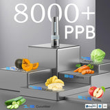 PUREPEBRIX Hydrogen Water Bottle Generator-Up to 8100 PPB Molecular Hydrogen, 12-Hour Hydrogen Retention, IHSA Certified SPE/PEM Tech, Portable Hydrogen Bottle, Healthy Gift (Platinum)