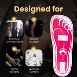 60Pairs(120Feets) Disposable Stick Spray Tanning Feet Pads Perfect for preventing spray tan solution,Deluxe & Hygienic Spray Tan Feet Pads-Ideal for Salons and Spas or Home,Easy to Apply