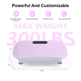 Silent Vibration Platform Crazy Fitness Massage 10-Frequency Weight Loss & Fat Burner Body Shaking Machine for Unise