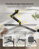 monTEK Single Monitor Wall Mount, Wobble-Free Spring, 17–32" Full Motion