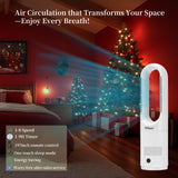 Hiluce Bladeless Fan for Bedroom,Tower Cooling Fan,20dB Quiet,Standing Fans with Remote,Touch, LED Display Installation Free 80°Oscillating 8 Speeds 9H Timer 22" for Home, Office