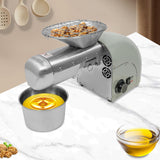 1800W Oil Press Machine, Nut Seeds Oil Extractor Cold& Hot Press Machine with 2 Press Rods, Automatic Electric Oil Maker for Home Commercial, Stainless Steel Oil Maker for Peanuts Sesame Soybean MOCHAG