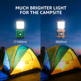 Lepro Camping Lantern, Battery Powered LED with 1500LM, 4 Light Modes, Waterproof Tent Light, Lantern Flashlight for Hurricane, Emergency Light, Survival Kit, Storms, Outages, Fishing, Hiking