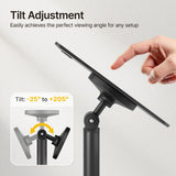 monTEK Anti-Theft Tablet Wall Mount Kiosk, Security Lock, Frameless, Black