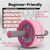 VINSGUIR Ab Roller Wheel, Abs & Core Workout Equipment for Home Gym with Knee Pad Accessories, Abdominal Wheel for Full-body Strength Training