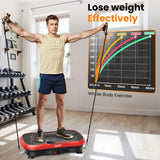 AXV Vibration Plate Fitness Platform Exercise Machine Vibrating Shaking Full Body Shaker Workout Vibrate Stand Shake Board Sport for Weight Loss Fat Burner for Gym Home Office