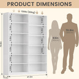 6 Tier Large Bookshelves, 70.8 Inch Tall Bookshelf and Bookcases for Living Room, Study Room, Home Office Library