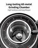 SHARDOR Professional 64mm Burr Coffee Grinder with 100 Grind Settings and All-Metal Chamber, Coffee Bean Grinder with Adjustable Electronic Timer and LED Display, Anti-Static,Black, 120V Only