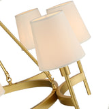 Untrammelife 30" Gold Wagon Wheel Drum Chandelier