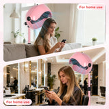 Professional Hooded Hair Dryer Pink,Stand Hair Dryer Bonnet with 3 Temperature Settings,Height Adjustable Sit Under Dryer on Wheels