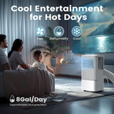 Air Choice Portable Air Conditioner, 10000 BTU Air Conditioner Portable for Room Up to 450 Sq.Ft, Remote Control, 24H Timer