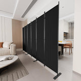 C-Hopetree 6 Panels Room Divider, 6 Ft Tall Indoor Folding Privacy Screen, Portable Partition Separator