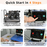 16x24 Pneumatic Heat Press Machine: Dual Platen Up-Sliding Heat Transfer Press with Infrared Laser