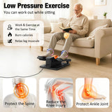 Under Desk Elliptical, Electric Leg Exerciser While Sitting for Seniors Adults, Portable Quiet Elliptical Exercise Machine, Seated Pedal Exerciser, Orange