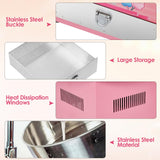 Garvee Electric Candy Cotton Machine for Kids Commercial Candy Cotton Maker with 20 Inch Stainless Steel Bowl Party Home Festival Pink