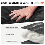 Sleeping Bags for Adults Warm Weather Backpacking Compact Lightweight Camping Sleeping Bag with Compression Sack for Kids Girls Camping Essentials Gear for Hiking Travel Climb Outdoor Indoor 3lb Black