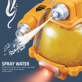 Hylukon Remote-Controlled Motorboat RC Submarine 2.4G Double Propeller Remote Control Boat with Light and Water Spray Function 360° Rotation Electric Boat Summer Teens Water Toys