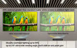 AWOL VISION Ambient Light Rejecting (ALR) Projector Screen for Ultra Short Throw(UST) Projector, 100" Fixed Frame, 80% Picture Quality Improved, 95% Celling Light Rejecting(CLR), Active 3D - C100
