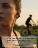 Essonio Open Ear Earbuds, Bluetooth Clip-On Headphones with AI ENC Clear Calls All-Day Comfort, Secure Stable Fit Wireless Earbuds, Situational Awareness for Running, Small Ears, Work, Pocket-Sized