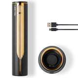 Levare - Electric Wine Bottle Opener, Rechargeable Automatic Cork Remover with USB Charging Base and Foil Cutter, Lithium Battery Powered, Ideal Gift for Wine Enthusiasts, Housewarmings, and Weddings