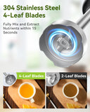 Immersion Blender Handheld Hand Blender, 1000W 5 in 1 Hand Mixer Stick, BPA-Free 12 Speed Handheld Blender 304 Stainless