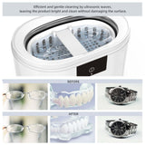 ZKH Ultrasonic Jewelry Cleaner, 48kHz High Frequency Sonic Jewelry Cleaner Machine with 500ml Capacity for Jewelry, Eyeglasses, Watch Straps, Earrings, Ring, Necklaces, Razors, Dentures