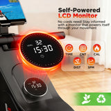 Winfita Rowing Machines for Home,Quiet Resistance Magnetic Rower Machine with 32 Levels,350lb Weight Capacity,Compact Dual Slide Rail,LED Monitor & Comfortable Seat,App Supported&Tablet Holder