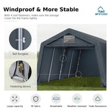 MFSTUDIO Portable Carport 13x22ft, Garage Car Tents Storage Sheds Canopy