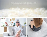 152" Modular Sectional Sofa, 6 Seats U Shaped Cloud Couch, White Linen