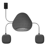 Bluetooth Speakerphone, Conference Speaker with Microphone,360°Voice Pickup, with 2 Expansion Microphones, fits 8 People AIRHUG