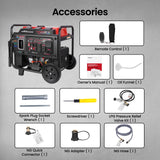 maXpeedingrods 10500 Watt Tri-fuel Inverter Generator,120/240V,E-start