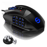 UtechSmart Venus Gaming Mouse RGB Wired, 16400 DPI High Precision Laser Programmable MMO Computer Gaming Mice