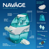 Travel Bundle Nasal Irrigation System - Saline Nasal Rinse Kit Navage